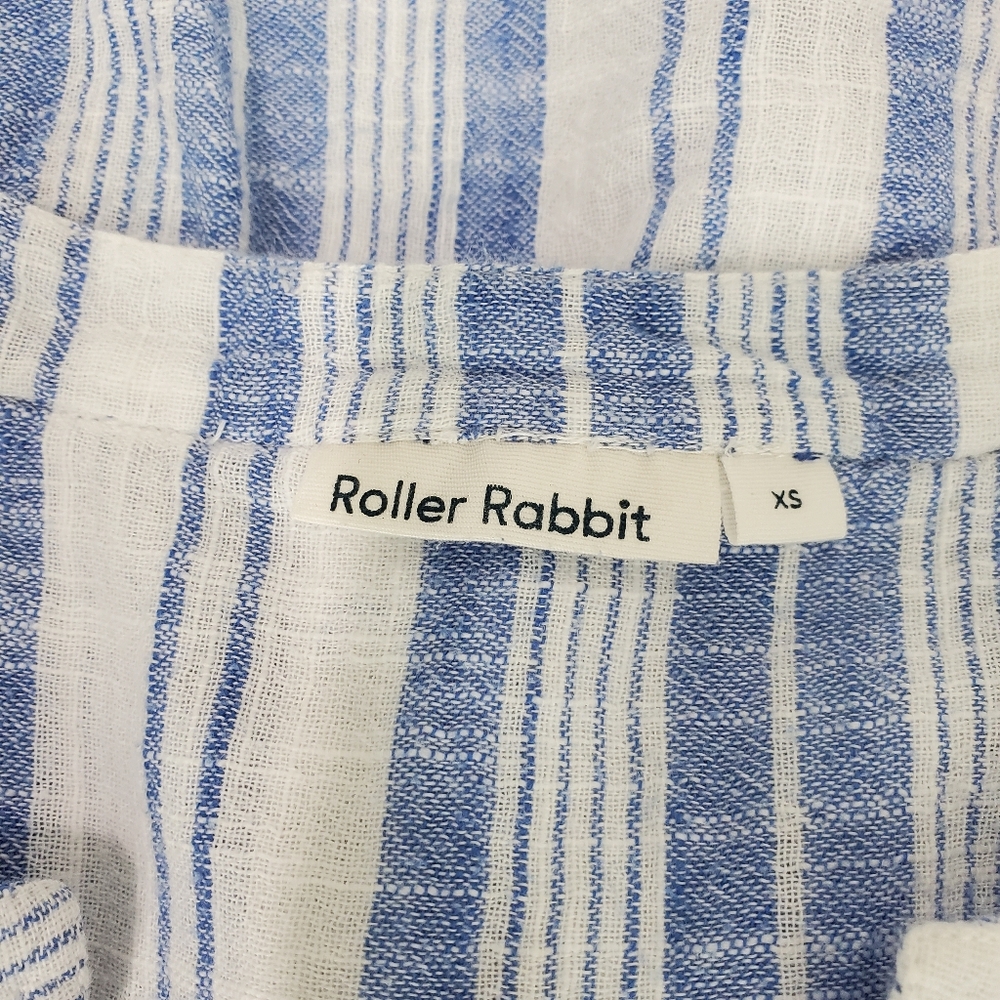 Roller Rabbit Montauk Pamela Cotton Cover-up Shirt Dress Beachy Vacation Cruise - Picture 12 of 14